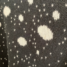 Load image into Gallery viewer, Vintage Jamie Scott Black and White Polka Dot Mock Neck Sweater
