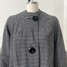 Load image into Gallery viewer, 1960s Mod Houndstooth Overcoat
