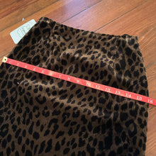 Load image into Gallery viewer, Vintage Joseph Ribkoff Leopard Print Velvet Mini Skirt
