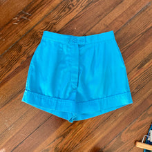 Load image into Gallery viewer, Vintage Bright Blue High Waisted Shorts
