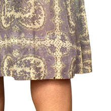 Load image into Gallery viewer, 1950s Shirley Lee Purple Floral Fit and Flare Cocktail Dress
