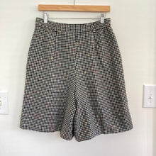 Load image into Gallery viewer, Vintage High Rise Rainbow Speckled Houndstooth Bermuda Shorts
