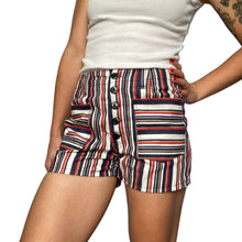 Load image into Gallery viewer, 1960s Striped Short Shorts
