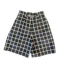 Load image into Gallery viewer, Vintage High Waisted Black and White Checkered Bermuda Shorts
