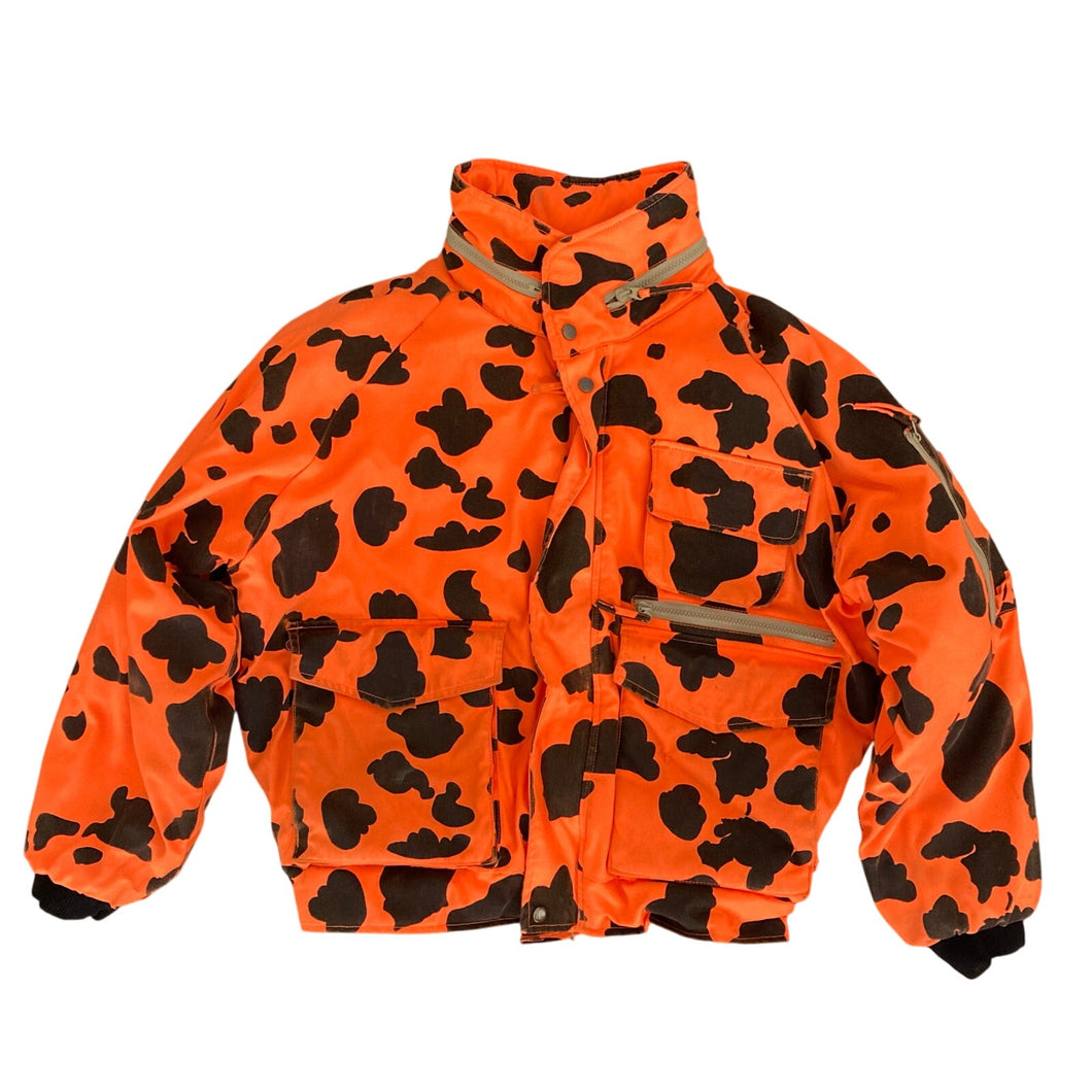 Vintage Blaze Orange Duck Camo Gamehide Jacket