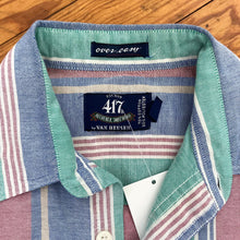 Load image into Gallery viewer, Van Heusen Pastel Striped Short Sleeve Button Up Shirt
