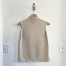 Load image into Gallery viewer, Vintage Gap Metallic Beige Mock Neck Sweater Vest
