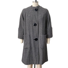 Load image into Gallery viewer, 1960s Mod Houndstooth Overcoat
