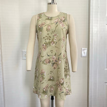 Load image into Gallery viewer, 90s Sage Floral Mini Dress
