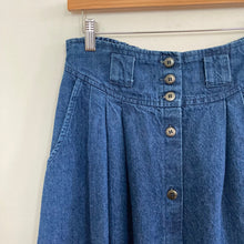 Load image into Gallery viewer, Vintage Button Up Denim Maxi Skirt
