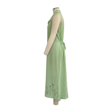 Load image into Gallery viewer, 90s Kathie Lee Collection Green Gingham Button Down Maxi Dress
