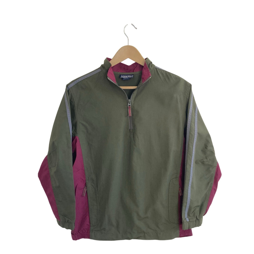 Green Lands' End Quarter Zip Windbreaker