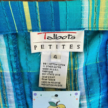 Load image into Gallery viewer, Vintage Talbots Blue Plaid Midi Dress
