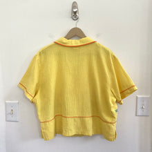 Load image into Gallery viewer, Vintage Bright Yellow Embroidered Blouse
