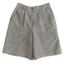 Load image into Gallery viewer, Vintage High Rise Rainbow Speckled Houndstooth Bermuda Shorts
