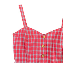 Load image into Gallery viewer, Pink Plaid Lizsport Bodice Top
