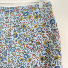 Load image into Gallery viewer, Vintage Floral Denim Wrap Skirt
