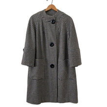 Load image into Gallery viewer, 1960s Mod Houndstooth Overcoat
