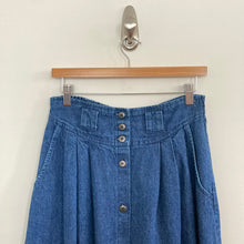 Load image into Gallery viewer, Vintage Button Up Denim Maxi Skirt
