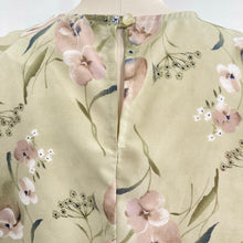 Load image into Gallery viewer, 90s Sage Floral Mini Dress
