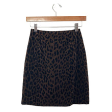Load image into Gallery viewer, Vintage Joseph Ribkoff Leopard Print Velvet Mini Skirt
