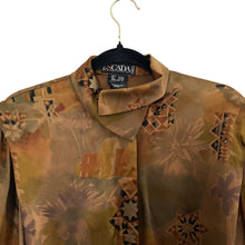 Load image into Gallery viewer, 1980s Brown Escada by Margaretha Ley Silk Blouse
