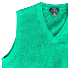 Load image into Gallery viewer, Brooks Brothers 346 Green Cotton Sweater Vest
