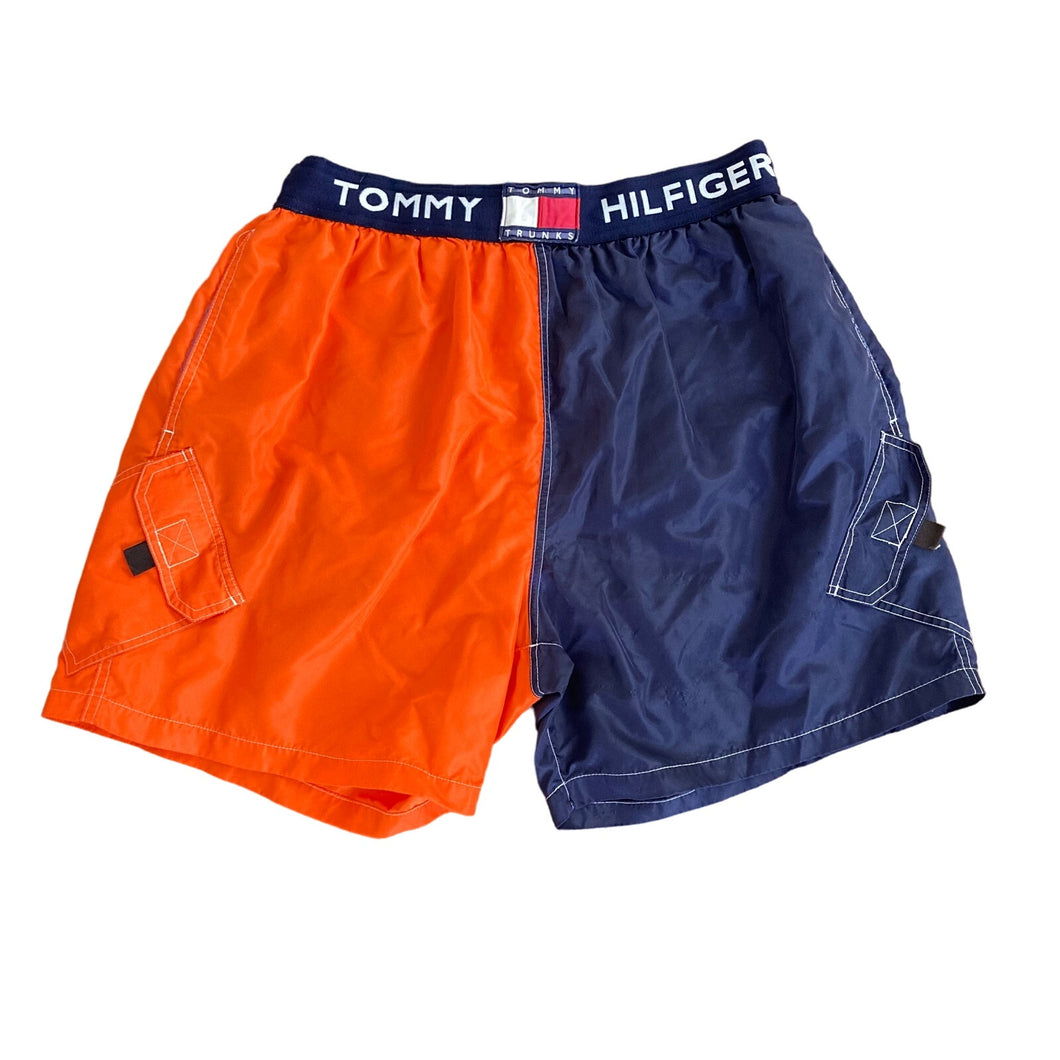 90s Tommy Hilfiger Colorblock Swim Trunks