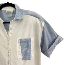 Load image into Gallery viewer, Retro 80s Colorblock Button Up Shirt
