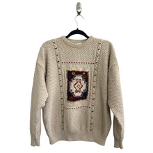 Load image into Gallery viewer, Vintage Beige Claiborne Cotton Sweater
