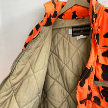 Load image into Gallery viewer, Vintage Blaze Orange Duck Camo Gamehide Jacket
