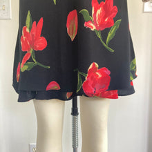 Load image into Gallery viewer, Vintage Y2K Black and Red Floral Dress
