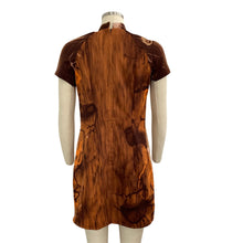 Load image into Gallery viewer, VIntage 1970s Hilo Hattie by Evelyn Margolis Brown Mini Dress
