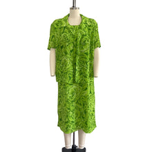 Load image into Gallery viewer, Bright Chartreuse Sag Harbor Floral Dress Set
