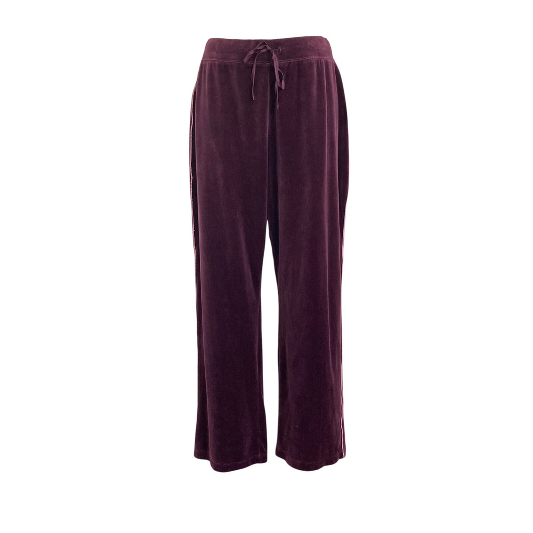 St. John's Bay Active Burgundy Velour Pants