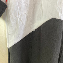 Load image into Gallery viewer, Funky 80s Black and white Polo Style Blouse
