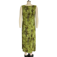 Load image into Gallery viewer, Tropical Green 90s Maxi Dress
