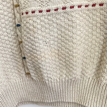 Load image into Gallery viewer, Vintage Beige Claiborne Cotton Sweater
