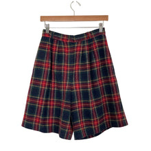 Load image into Gallery viewer, Vintage Wool Blend Plaid Bermuda Shorts
