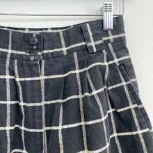 Load image into Gallery viewer, Vintage High Waisted Black and White Checkered Bermuda Shorts
