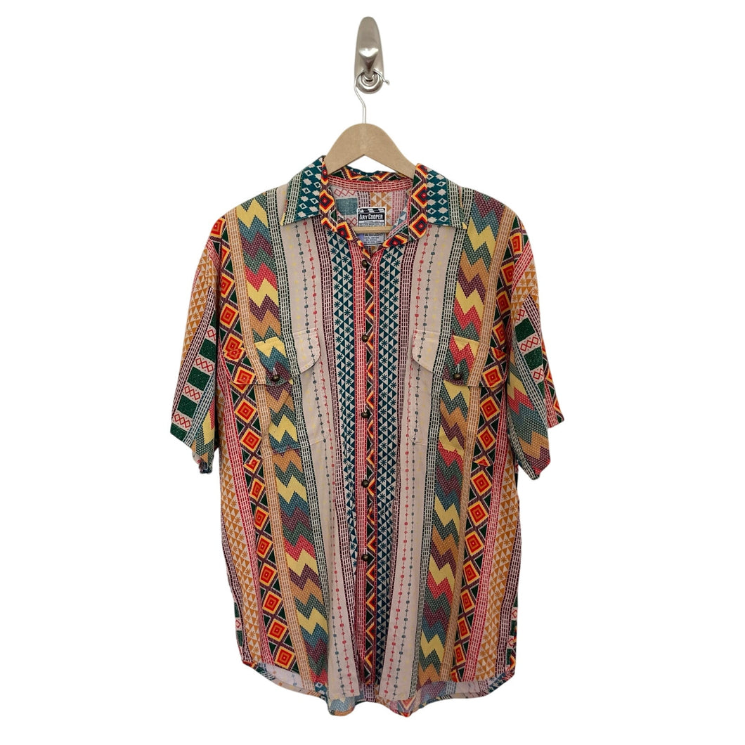 Vintage Ary Cooper Funky Southwestern Button Up Shirt