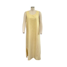Load image into Gallery viewer, Vintage Expressions Pastel Yellow Jumper Maxi Dress
