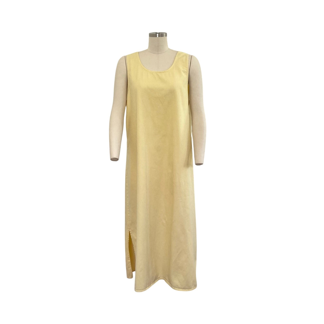 Vintage Expressions Pastel Yellow Jumper Maxi Dress