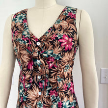 Load image into Gallery viewer, Vintage Bobbie Bee Tropical Maxi Dress with Tie
