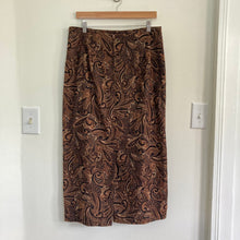 Load image into Gallery viewer, Vintage Brown Paisley Maxi Skirt
