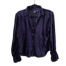 Load image into Gallery viewer, Vintage Velvet Button Up Shirt
