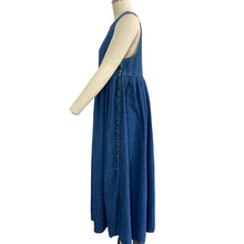 Load image into Gallery viewer, Vintage Laura Ashley Pleated Denim Jumper Dress
