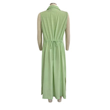 Load image into Gallery viewer, 90s Kathie Lee Collection Green Gingham Button Down Maxi Dress
