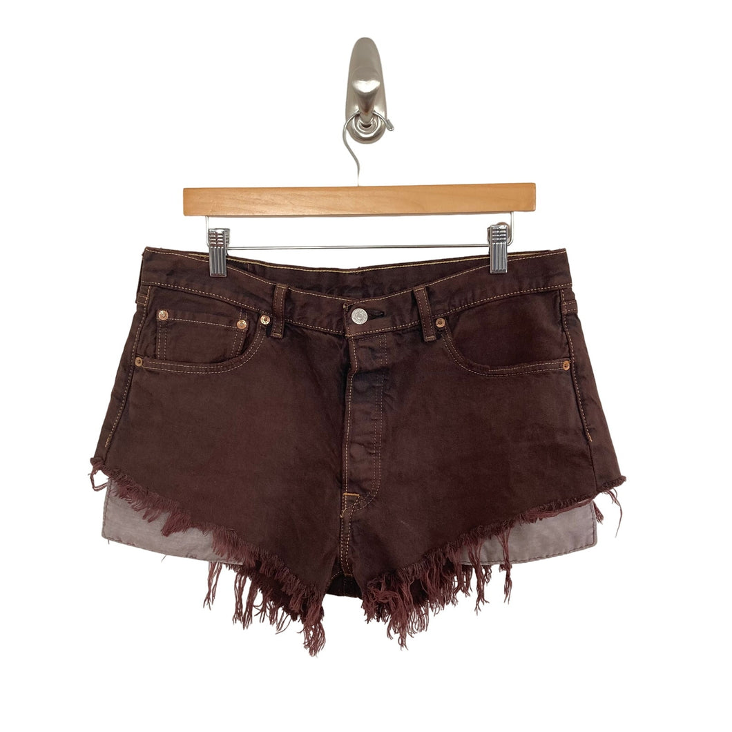 Brown Urban Outfitters Levi's 501 Cutoff shorts