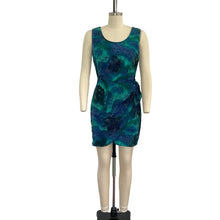 Load image into Gallery viewer, Vintage All That Jazz Tropical Faux Wrap Mini Dress
